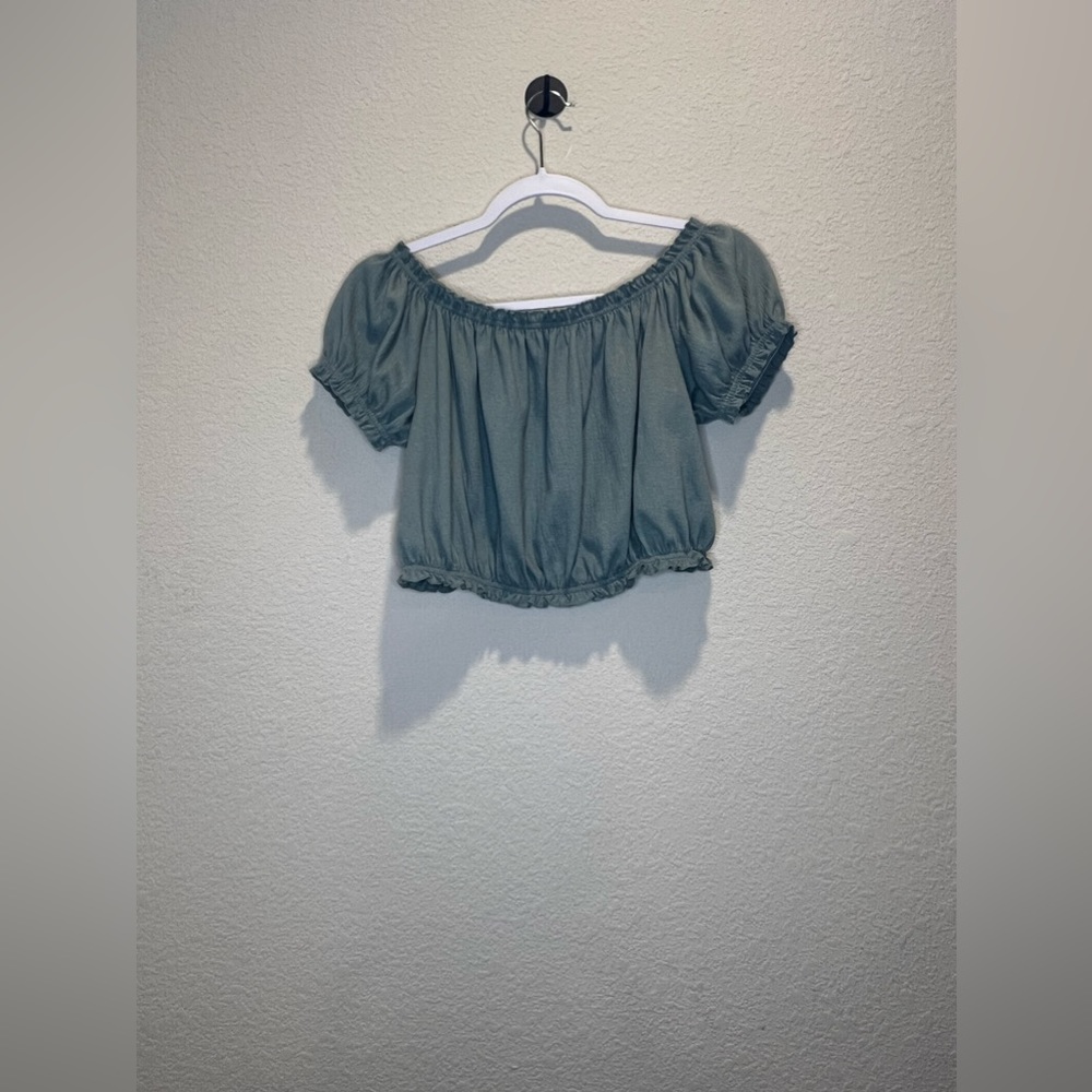 Cropped Off The Shoulder Top